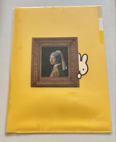 ミッフィー フェルメール展 真珠の耳飾りの少女 クリアファイル 黄色のサムネイル
