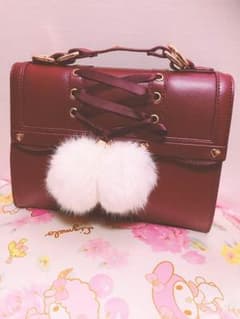 スピンドルラビットファーポンポン2WayBagのサムネイル