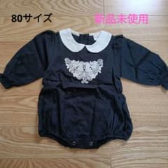 韓国子供服 the.lala　新品未使用 襟付きロンパースのサムネイル