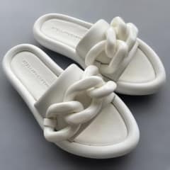 STELLA McCARTNEY チェーンサンダル ホワイト 37 レディースのサムネイル