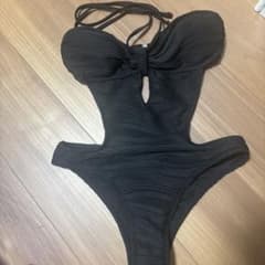 ブラック ワンピース水着 モノキニのサムネイル