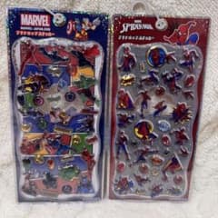 쁘띠 도로 MARVEL 스파이더 맨 쁘띠 드롭 스티커 2 종 세트
