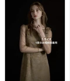 LE'RURE Shoulder ribbon jacquard dress S - メルカリ