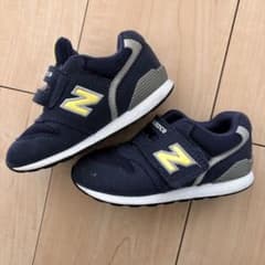 ニューバランス996 ベビーシューズ スニーカー ネイビー/イエロー 15cmのサムネイル