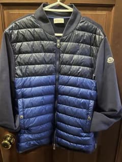 金井金井様専用　モンクレール メンズ ネイビー 切り替え ダウンジャケットのサムネイル