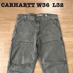 伊*翔様 カーハート ダブルニーペインターパンツ W36 L32 オリーブ　アメ 伊*翔様 カーハート ダブルニーペインターパンツ W36 L32 オリーブ