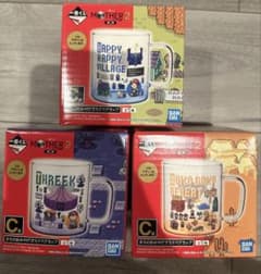 이치 반 쿠지 MOTHER2 기그의 역습 제2탄 C상 유리 머그컵 3종