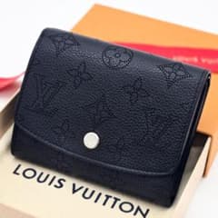 箱/袋付] ルイヴィトン 財布 イリス コンパクト マヒナ ブラック A707