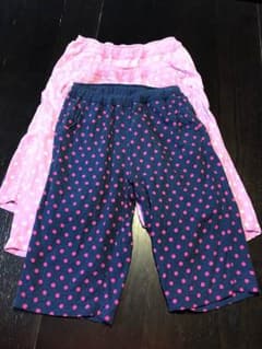⭐️家テコ ユニクロキッズパンツ2枚ピンクのみのサムネイル