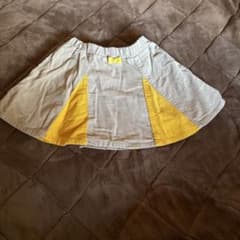 moujonjon コーデュロイ スカート ベージュ イエローのサムネイル