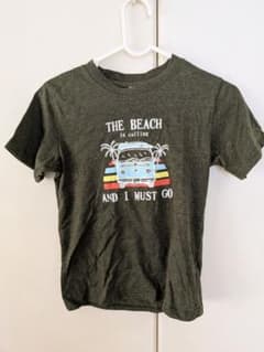 キッズ　Tシャツ サイズ140 ダークグリーンのサムネイル