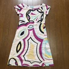 EMILIO PUCCI 半袖ひざ丈ワンピース 36 - メルカリ