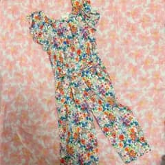 ナタリーレテコラボ　花柄　サロペット　オーバーオールのサムネイル