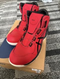 asics BOA安全靴 27.0cm レッド　新品未使用のサムネイル