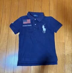 Polo Ralph Lauren ポロシャツswagビッグポニーM短丈チェック 激レアポロラルフローレン ビッグポニー ポロシャツ紺 v2k swag 短丈