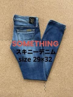 SOMETHING スキニーデニム 29インチ裾直し無し　ストレッチのサムネイル
