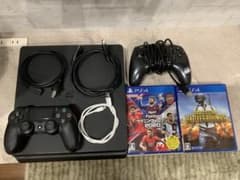 PlayStation 4 本体 コントローラー2つ ゲームソフト付きのサムネイル