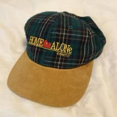 t*y様 最終下げHOME ALONE チェックキャップ 1990年製のサムネイル