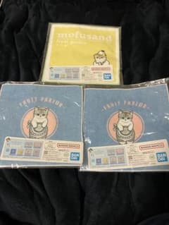 이치 반 쿠지 mofusand 핸드 타월 3 장 세트 미사용 BANPRESTO