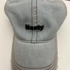 Nasty 刺繍 デニム キャップ ライトブルーのサムネイル