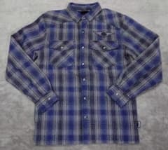 ハーレーダビッドソン　オンブレチェック　シャツジャケット　キルティングジャケット