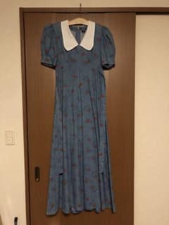 花柄ロングワンピース　半袖　古着のサムネイル