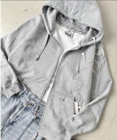 PROCLUB グレー フード付き ジップアップパーカー　　carhartt類似 PROCLUB グレー フード付き ジップアップパーカー carhartt類似 - メルカリ