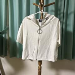 KRYCLOTHING ホワイト ジップアップパーカーのサムネイル