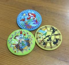 ディズニー 刺繍缶バッジ 3個セット アリエル ピーターパン トイ