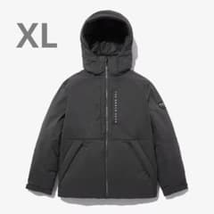 XLノースフェイスチャコールグレーアクションテックダウンジャケット 