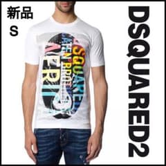 2.7万【DSQUARED2 ディースクエアード】豪華プリント！半袖Tシャツ S 