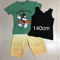 Ｔシャツ&ハーフパンツ&タンクトップ　140cmのサムネイル