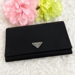 PRADA プラダ 長財布 三角ロゴ ナイロン レザー ブラック 黒 メンズのサムネイル