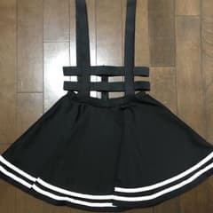 one spo  サスペンダー付きフレアスカートのサムネイル