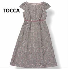 【極美品✨現行】TOCCA クローバー刺繍ワンピース 限定色 洗える トッカ 極美品✨現行】TOCCA クローバー刺繍ワンピース 限定色 洗える トッカ