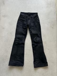 Opium waxed coating black denim - メルカリ