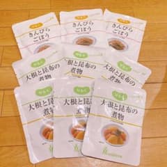 きんぴらごぼうと大根と昆布の煮物のレトルトのサムネイル