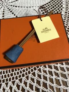 【未使用品】HERMES／エルメス クロシェット チャーム  ブルーのサムネイル