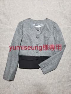 yumiseung様 専用　ノーカラージャケット バイカラーのサムネイル