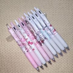 ハローキティ ボールペン9本セット 黒 0.5 新品未使用 No.2 - メルカリ