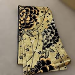 袋帯 金地 黒 牡丹 桜 華やか ギャル系 - メルカリ