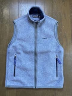 patagonia フリース ベスト グレー - メルカリ