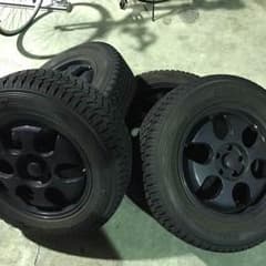 225/65R17冬タイヤホイールセット4本ばり溝のサムネイル