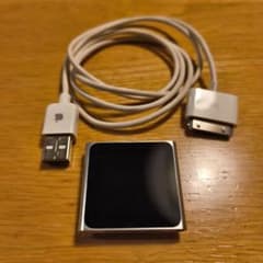 Apple iPod nano 第6世代 本体 シルバー+充電ケーブルのサムネイル