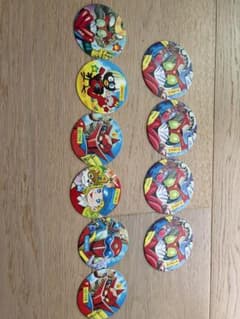 昭和レトロ 特撮ヒーロー キャラクターメンコ 9枚セット - メルカリ