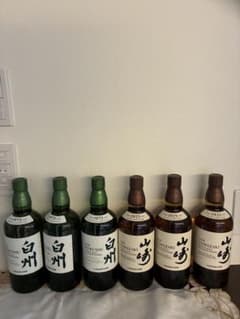 サントリー 山崎 白州 シングルモルトウイスキー 6本セット - メルカリ