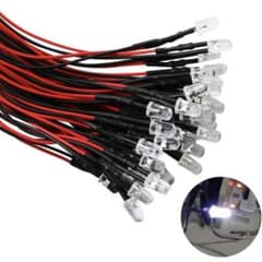 12V 5mm 砲弾LED 10本セット！のサムネイル