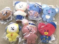 BT21 이치 반 복권 HAPPY CAMP 전 7 종류 봉제 인형 컴프