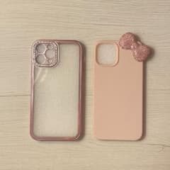 iPhone11Pro用ケース 2点セット リボン ラインストーンのサムネイル