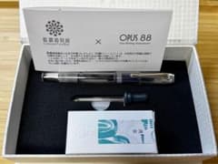 OPUS88 藍濃道具屋 インク止め万年筆 字幅M 日暈 インク・箱付き OPUS88 藍濃道具屋 インク止め万年筆 字幅M 日暈 インク・箱付き